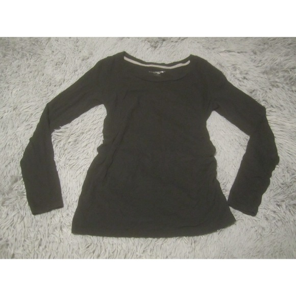 Liz Lange Tops - Liz Lange Motherhood Shirt Womens Small Black Maternity Top Long Sleeve